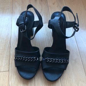 Coach Block Heel Sandals